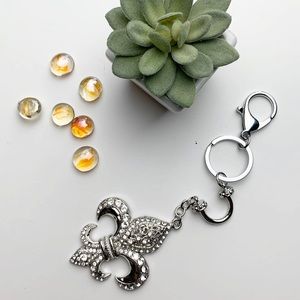 cute keychain with diamonds